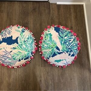 Fair Lilly Pulitzer set of 2 outdoor pillows
